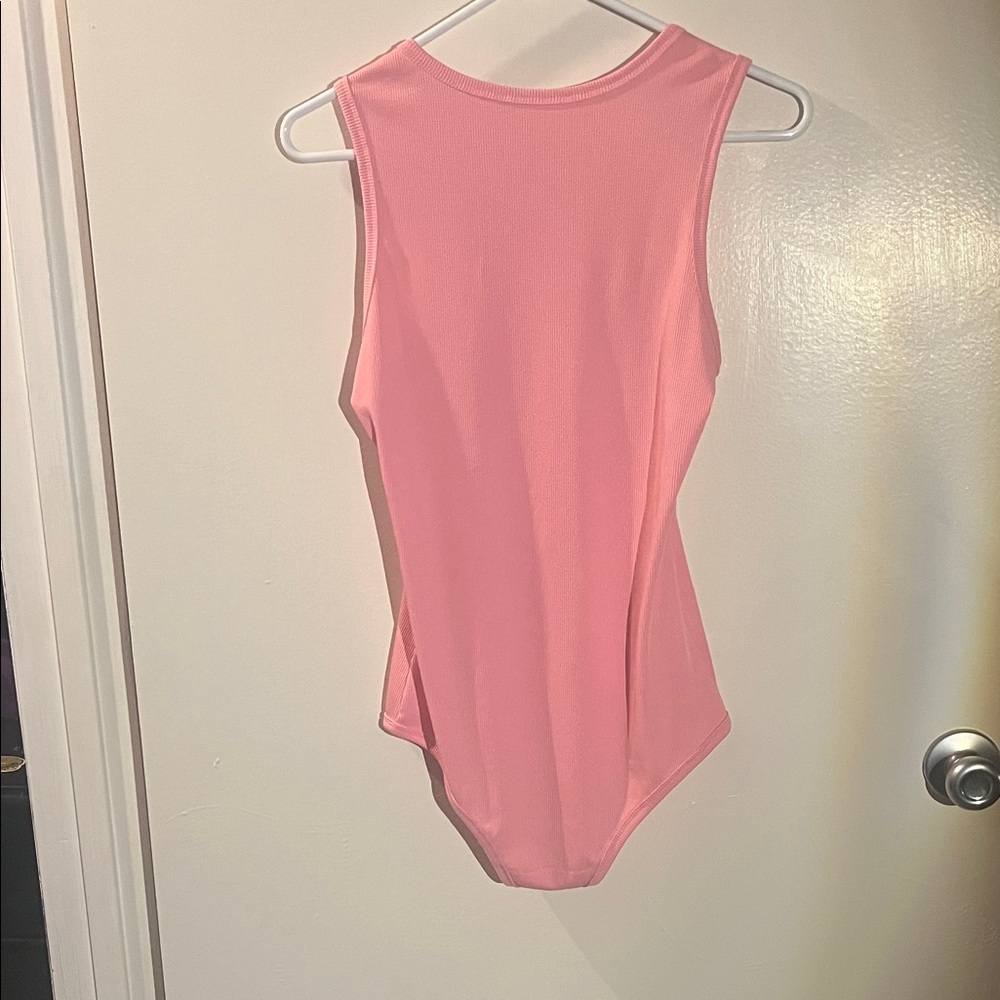 Pink Sleeveless Bodysuit